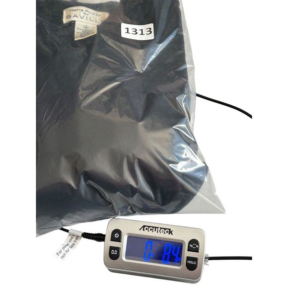 Rena Rowan for Saville Sweater Size M Black Lambswool Blend Long Sleeve Crewneck - Picture 10 of 10